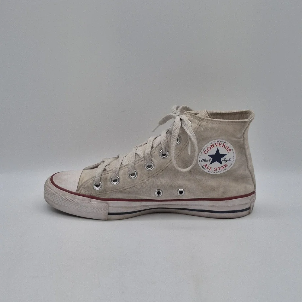 Converse Chuck Taylor All Star Shoes Mens Size 5.5 Beige High Top Sneakers
